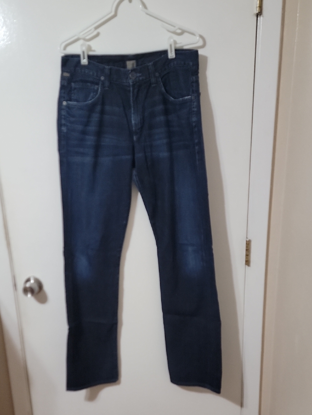 Citzens Of Humanity Men's Dark Blue Straight-Leg Jeans
